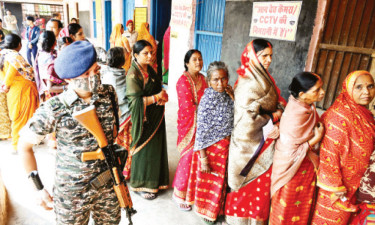 বিধানসভা নির্বাচনের দ্বিতীয় ও চূড়ান্ত ধাপের ভোটগ্রহণ শেষ