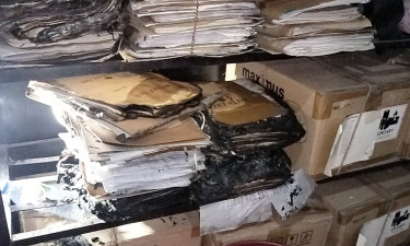 নির্বাচন কার্যালয়ে অগ্নিসংযোগ, পুড়েছে নথিপত্র