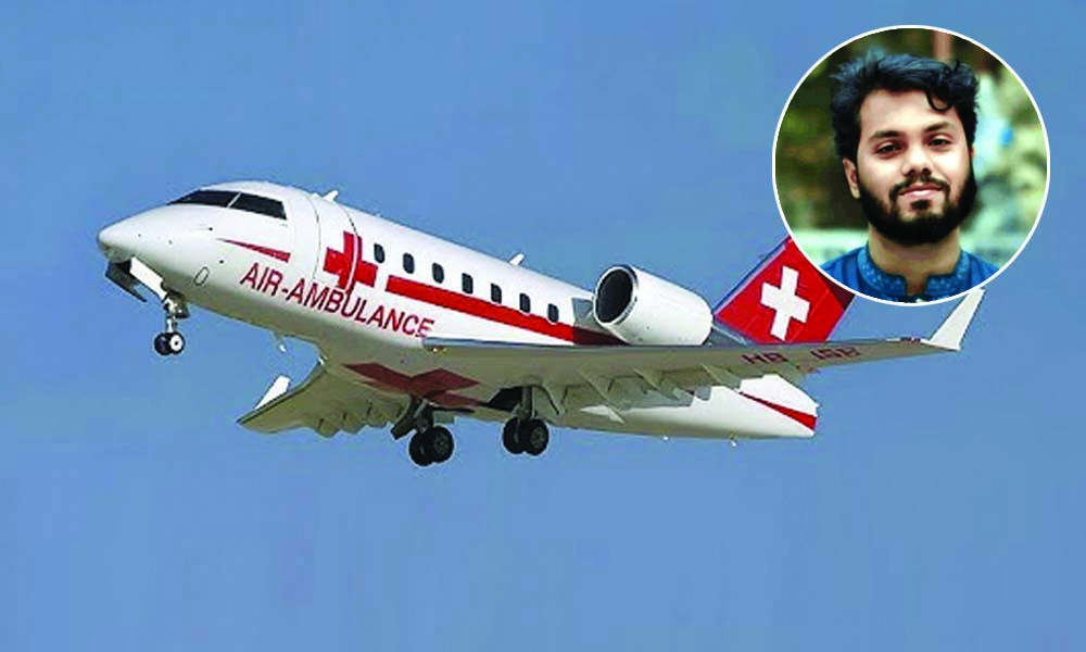 এয়ার অ্যাম্বুল্যান্সে সিঙ্গাপুরে পাঠানো হবে ওসমান হাদিকে