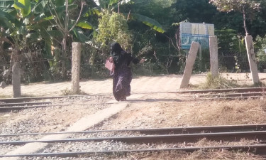 নারীর ইশারায় থামল ট্রেন, উঠলেন দৌড়ে