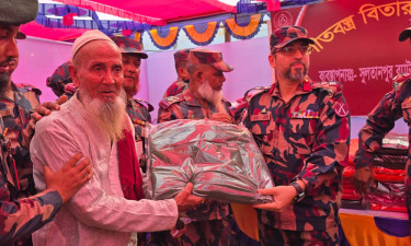 ব্রাহ্মণবাড়িয়ার কসবায় বিজিবির চিকিৎসাসেবা ও কম্বল বিতরণ