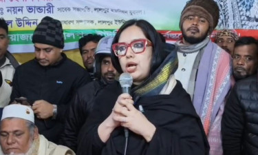 ব্রাহ্মণবাড়িয়ায় সম্প্রীতির বার্তা রুমিন ফারহানার