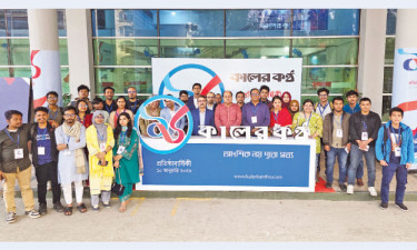 কালের কণ্ঠের ডিজিটাল মিডিয়া পরিদর্শনে ঢাবি শিক্ষার্থীরা