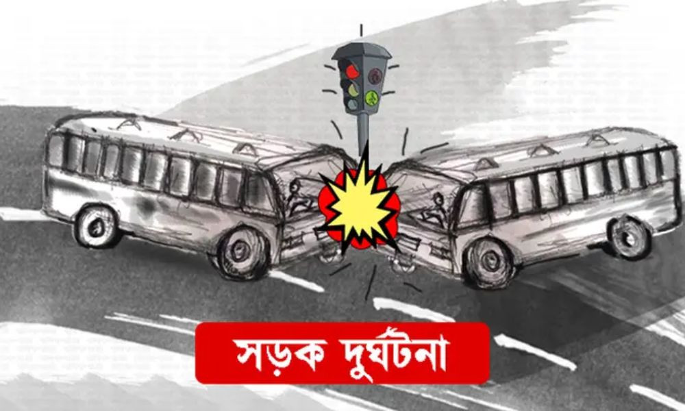 রাজধানীতে দুই বাসের মাঝে চাপা পড়ে ব্যাংক কর্মচারীর মৃত্যু