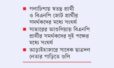 গলাচিপা, আশুলিয়া, সোনাইমুড়ীতে নির্বাচনী সহিংসতা, আহত ৩৫