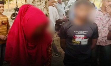 তরুণ-তরুণীকে গাছে বেঁধে মারধর, ভিডিও ভাইরাল