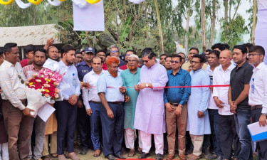 বগুড়ায় বিদ্যুৎ উপকেন্দ্রের ক্ষমতাবর্ধন কাজের উদ্বোধন করলেন মীর শাহে আলম