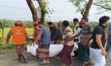 নসিমন-কাভার্ড ভ্যান সংঘর্ষ, প্রাণ গেল ব্যবসায়ীর
