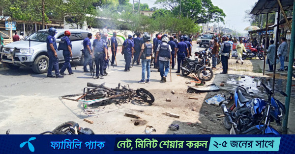 পাবনায় বিএনপির ২ গ্রুপের সংঘর্ষ, আহত ৩৫