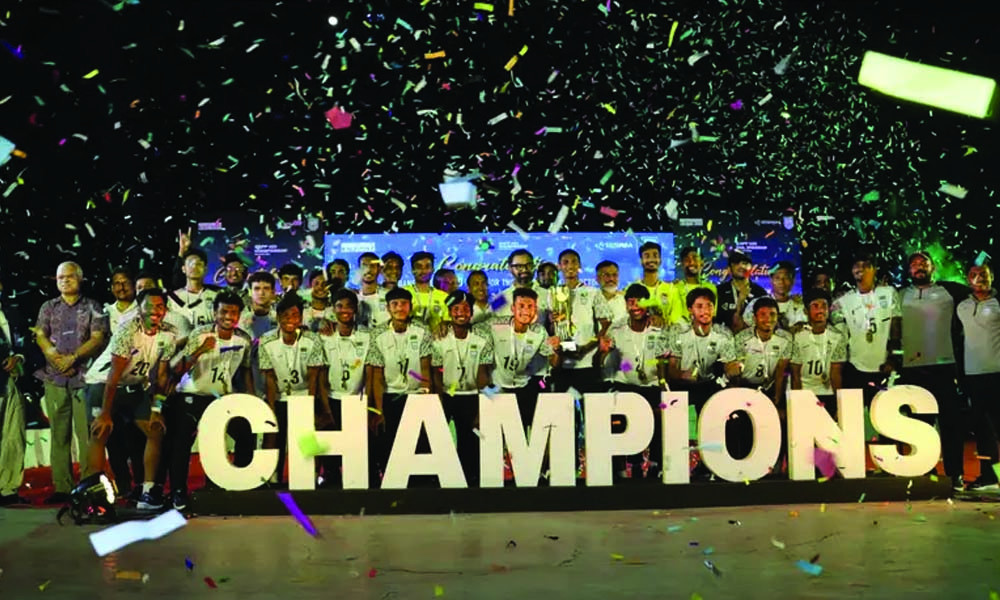 হাতিরঝিলে উৎসবের মাঝেই সাফজয়ী যুবাদের অর্থ পুরস্কারের ঘোষণা