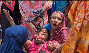 অরক্ষিত সেচ পাম্পে বোরখা জড়িয়ে গৃহবধূর মৃত্যু