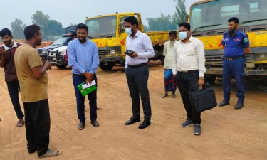 রায়গঞ্জে ভ্রাম্যমাণ আদালতের অভিযান, ২ অবৈধ ইটভাটাকে জরিমানা