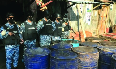 হাতিয়ায় ৩ হাজার লিটার ডিজেল জব্দ