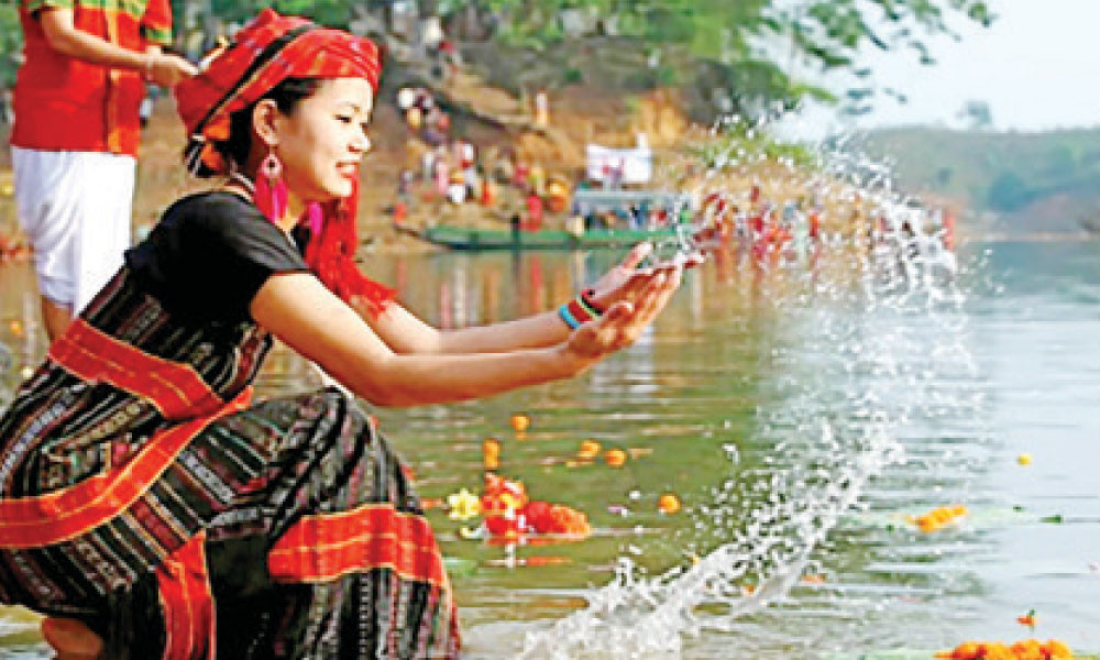 পার্বত্য চট্টগ্রামে আদিবাসীদের বর্ষবরণ উৎসব