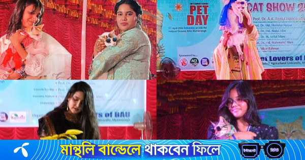 বিড়াল প্রেমীদের নিয়ে বাকৃবিতে প্রথম বারের মতো অনুষ্ঠিত হলো ‘ক্যাট শো’