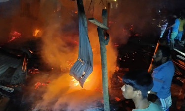 চান্দিনায় ভয়াবহ অগ্নিকাণ্ড, ৮ দোকান পুড়ে ছাই
