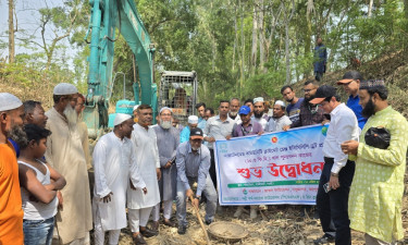 নওগাঁয় ১০ কিলোমিটার খাল পুনঃখনন কাজ উদ্বোধন