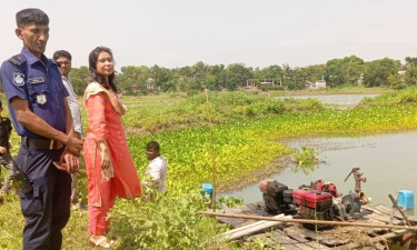 সদরপুরে অবৈধ বালু উত্তোলনে ব্যবসায়ীকে জরিমানা, ড্রেজার পাইপ ধ্বংস