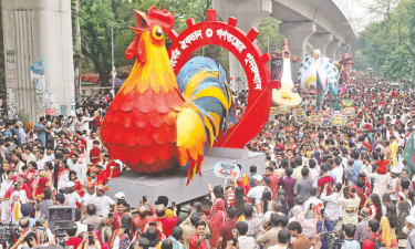 উৎসবে রঙিন নববর্ষে গণতন্ত্রের ঐকতান