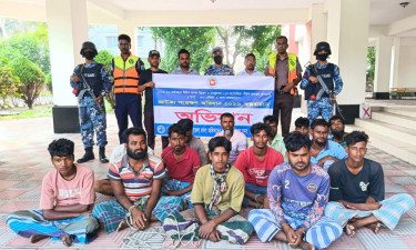 চাঁদপুরে জাটকা ধরায় ১৬ জেলে আটক, ৯ জনের কারাদণ্ড