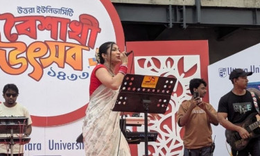 উত্তরা ইউনিভার্সিটিতে বর্ণাঢ্য আয়োজনে পহেলা বৈশাখ ১৪৩৩ উদযাপন