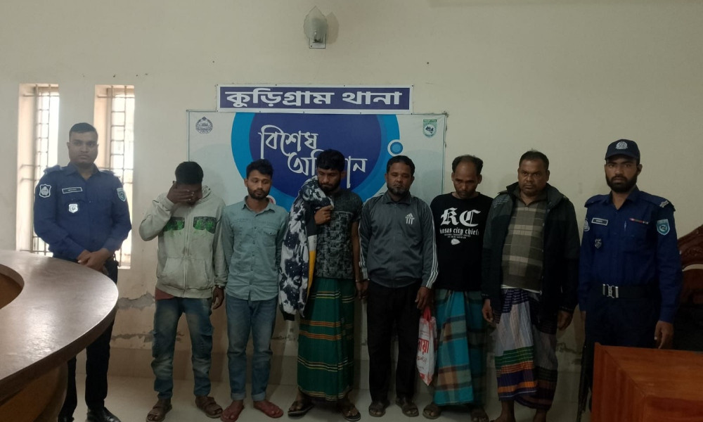 কুড়িগ্রামে ১০ চোরাই মোটরসাইকেল উদ্ধার, গ্রেপ্তার ৯