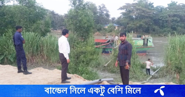 আনোয়ারায় অবৈধ বালু উত্তোলনে অভিযান, ড্রেজারসহ সরঞ্জাম জব্দ