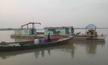 অবৈধভাবে বালু উত্তোলন, অভিযুক্তকে ১ লাখ ৭০ হাজার টাকা জরিমানা