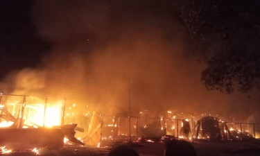 রামগড়ে বিদ্যালয়ে আগুনে পুড়ল ছয় কক্ষ