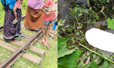 রেললাইনে মরদেহ, ১২ কিমি দূরে খণ্ডিত হাত