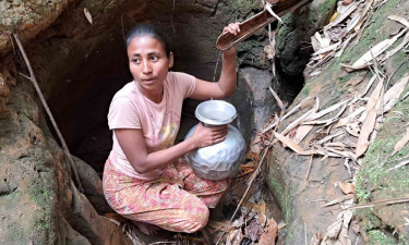 পাহাড়ে পানির সংকট তীব্র হচ্ছে