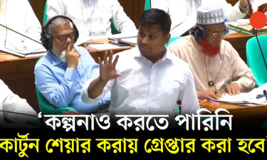 কার্টুন শেয়ার করায় গ্রেপ্তার প্রসঙ্গে সংসদে হাসনাত আব্দুল্লাহর ক্ষোভ