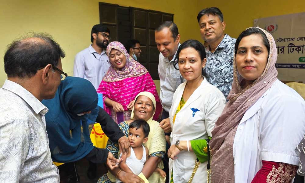 বোয়ালখালীতে হাম-রুবেলা টিকাদান কর্মসূচির উদ্বোধন