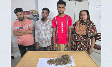 বাউফলে নারীসহ ৪ মাদক কারবারি আটক, গাঁজা-ইয়াবা উদ্ধার