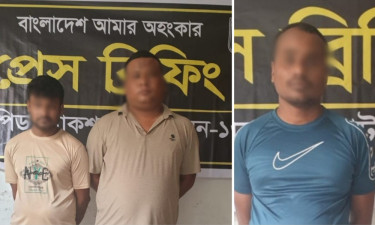 যৌতুকের জন্য গৃহবধূ হত্যা মামলায় ৩ আসামি গ্রেপ্তার