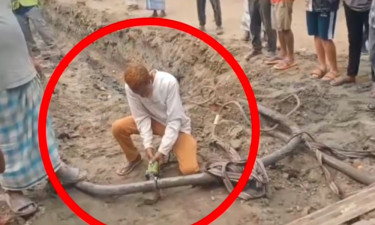 দিনদুপুরে ডিপিডিসির ভূগর্ভস্থ লাইনের কেবল চুরি