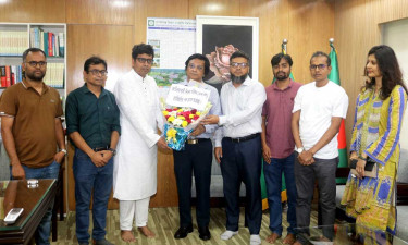 গোবিপ্রবি উপাচার্যের সঙ্গে জাতীয়তাবাদী শিক্ষক পরিষদের সৌজন্য সাক্ষাৎ