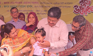 গাজীপুরে হাম-রুবেলার টিকা পাবে প্রায় ৪ লাখ শিশু