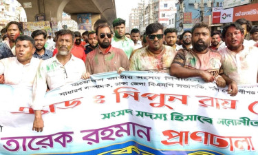 নিপুণ রায় চৌধুরীর মনোনয়নে কেরানীগঞ্জে বিএনপির আনন্দ মিছিল