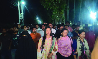 চট্টগ্রামে সংঘর্ষের প্রতিবাদে রাবিতে ছাত্রদলের বিক্ষোভ