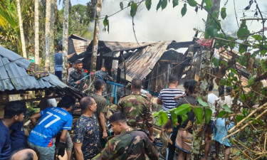 রাঙামাটির জুরাছড়িতে আগুনে পুড়ল একটি বসতঘর