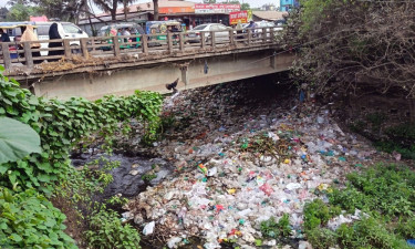 কুমিল্লার বাগমারা বাজারে ময়লা নদী ও সড়কে, বাড়ছে দূষণ
