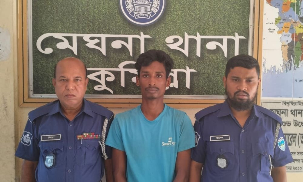 কুপ্রস্তাবে রাজি না হওয়ায় নারীকে ব্ল্যাকমেইল, মেঘনায় যুবক গ্রেপ্তার