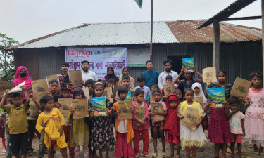 পাটগ্রামে সুবিধাবঞ্চিত শিশুদের শিক্ষাসামগ্রী উপহার দিলো বসুন্ধরা শুভসংঘ