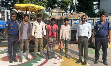 তাড়াশে কৃষিজমির উপরিভাগের মাটি কেটে বিক্রি, ৪ জনের কারাদণ্ড