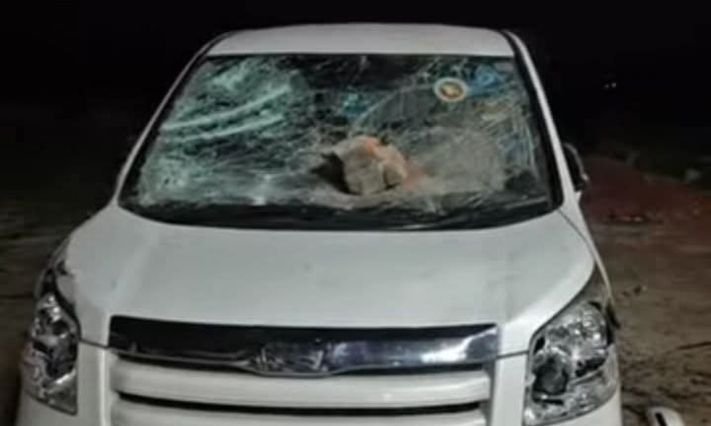 নেত্রকোনায় জামায়াত এমপির গাড়িতে হামলা