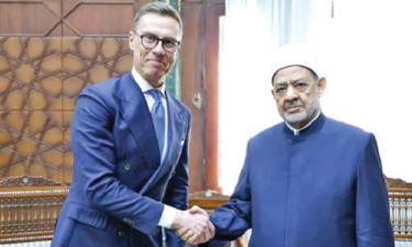 আল আজহারের সদর দপ্তরে ফিনিশ প্রেসিডেন্ট