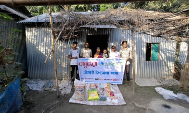 রৌমারীতে অসহায় পরিবারের পাশে বসুন্ধরা শুভসংঘ, এক মাসের খাদ্য সহায়তা