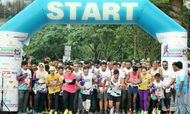 হাতিরঝিলে এক হাজার দৌড়বিদের অংশগ্রহণে ‘বিউটিফুল বাংলাদেশ রান’ অনুষ্ঠিত