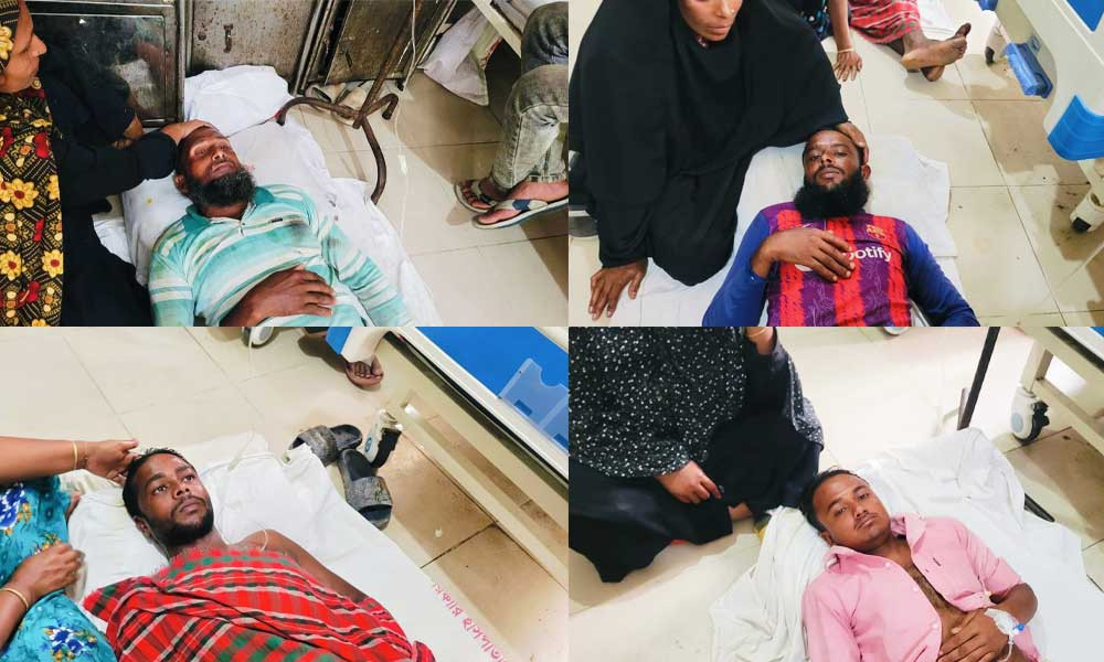 নাটোরে চাল-পানি খেয়ে অসুস্থ ৮ ধানকাটা শ্রমিক